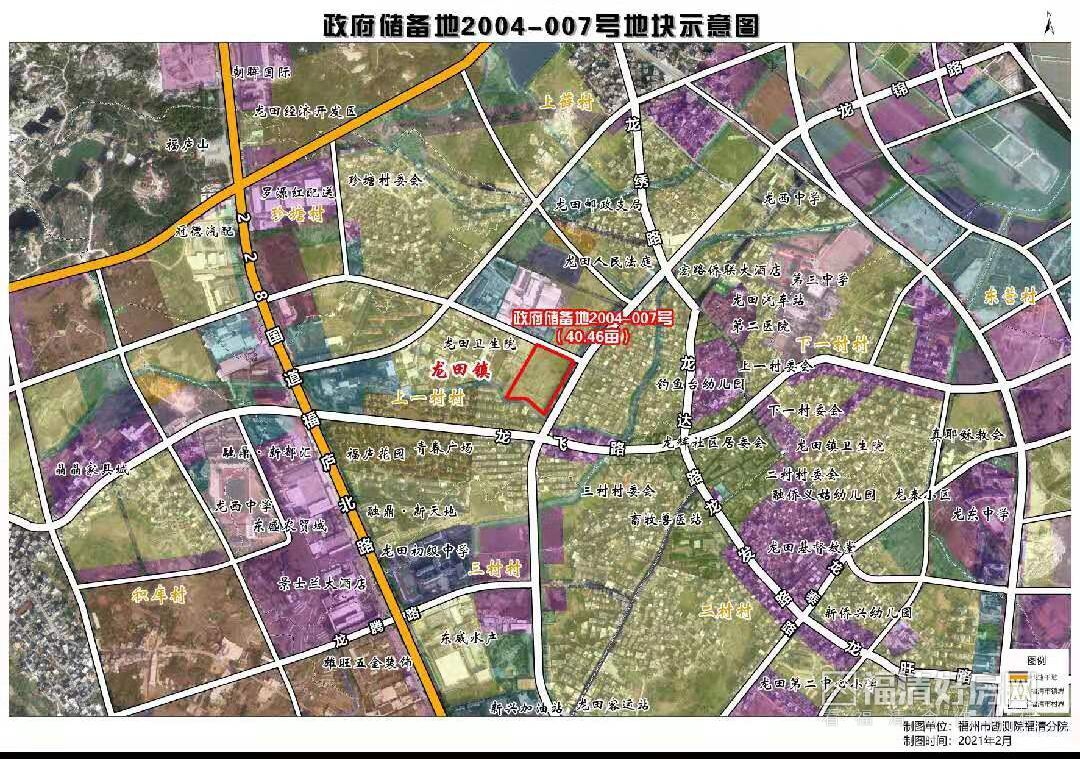 龙田镇地图图片